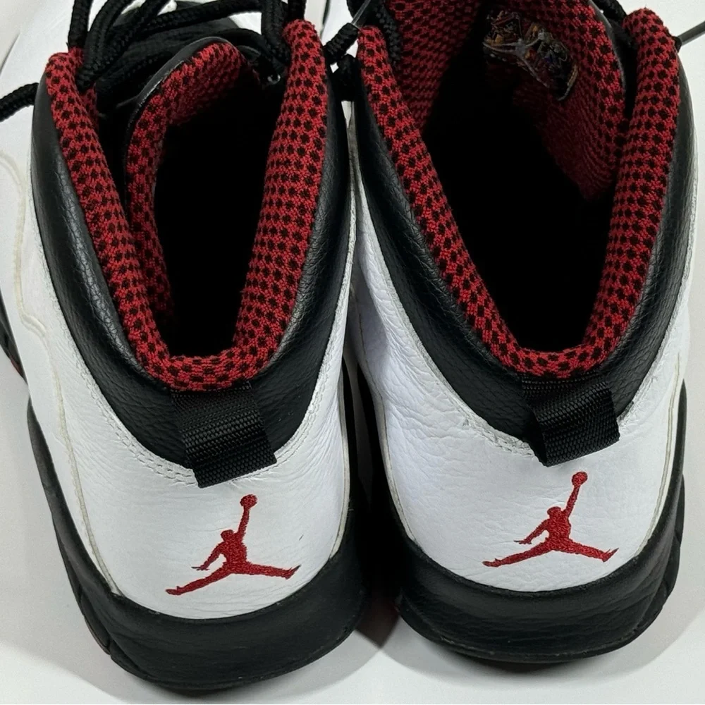 Air Jordan Retro 10 White/Varsity Red-Black Sneakers - Picture 3 of 16